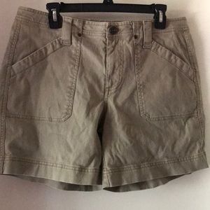 FADED GLORY Misses Tan Denim Shorts Size 12